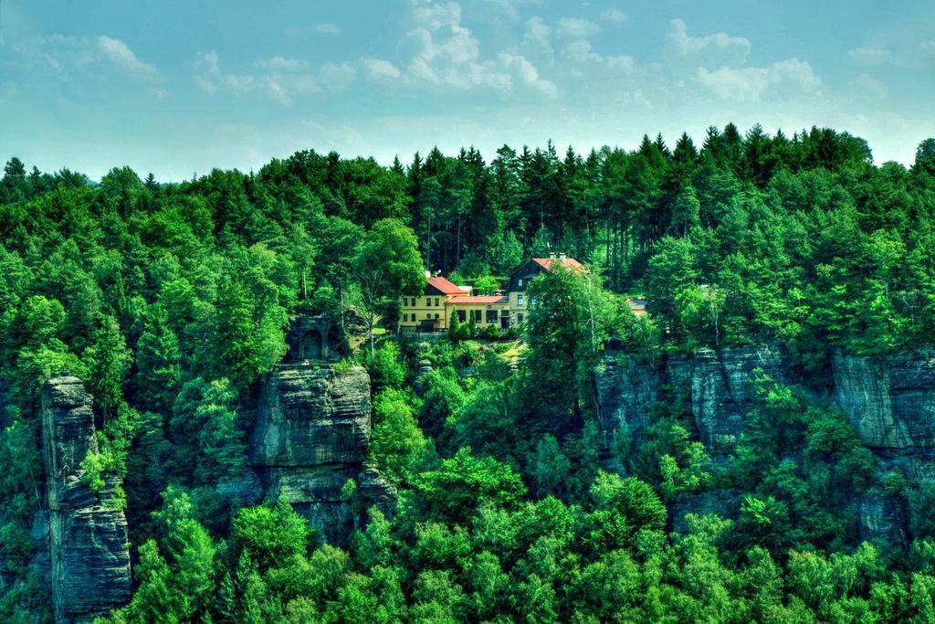 Hotel Garni Belveder Hřensko Esterno foto